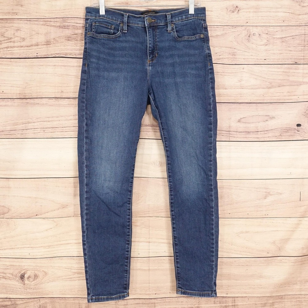 Banana Republic Skinny Jeans Womens 8 Blue Med Wash Stretch 30x27.5 Denim